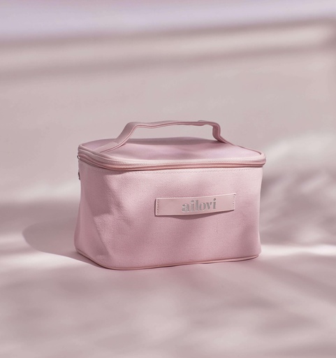 [AC40021] Cosmetiquera Alovi caja color salmón